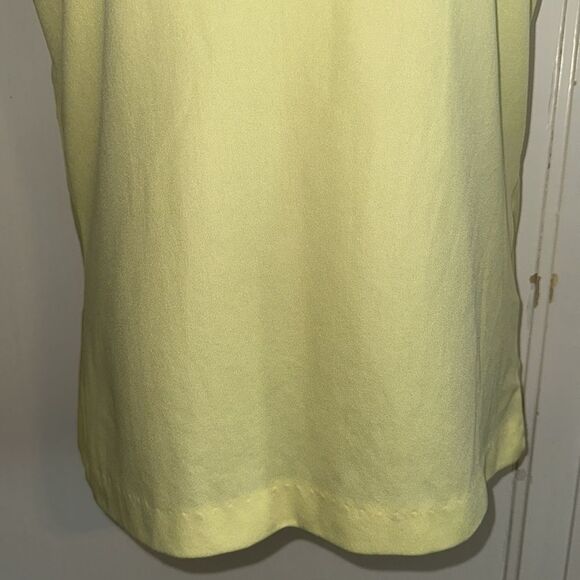 Vintage 70s Lady Arrow yellow thin knit polyester short sleeve top - Picture 3 of 7